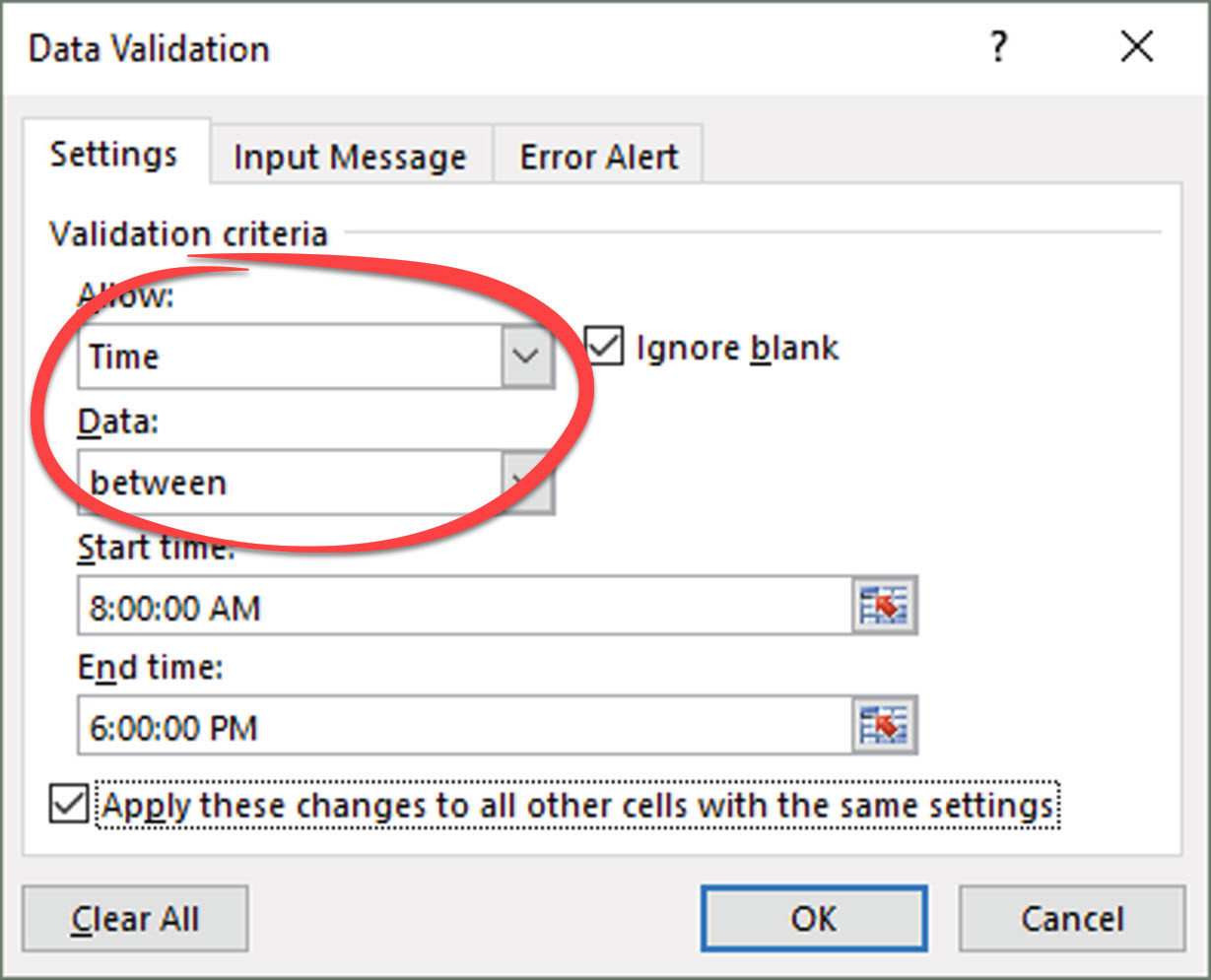 Excel Data Validation Check Formatting Of Entered Data Pryor Learning